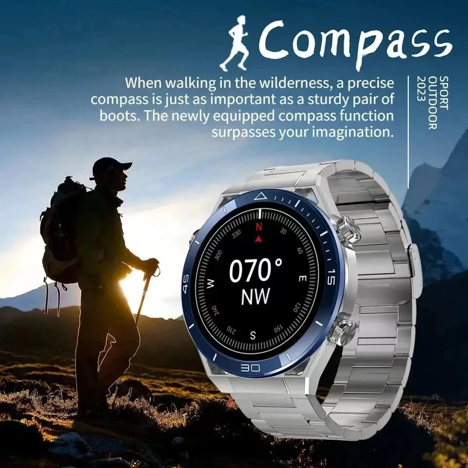 2024 New NFC Smart watch Men HD Bluetooth Call Custom Dial GPS Tracker Motion Fitness Waterproof Watches For Xiaomi Huawei IOS - SlimmingHut