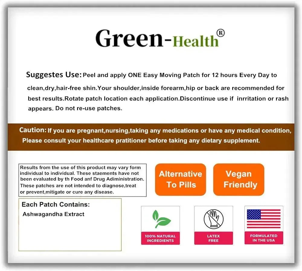 30 Patches Mushroom Complex Transdermal Patches Brain Booster, Immune Support, Energy For Men & Women - SlimmingHut
