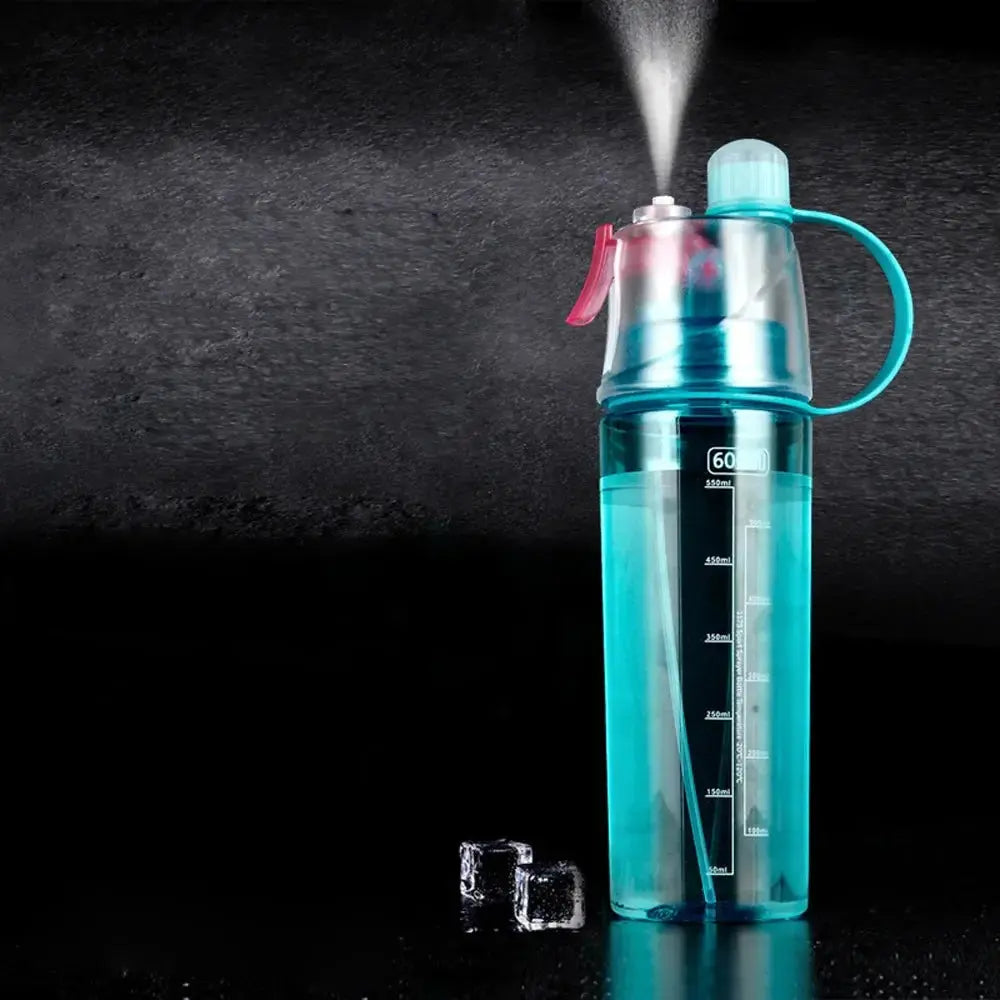 600Ml Large Capacity Creative Plastic Spray Sports Water Cup for Fall Prevention Portable Space Cup for Cooling Water Supplement SlimmingHut