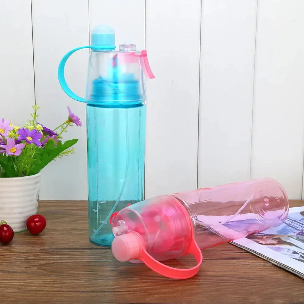600Ml Large Capacity Creative Plastic Spray Sports Water Cup for Fall Prevention Portable Space Cup for Cooling Water Supplement SlimmingHut