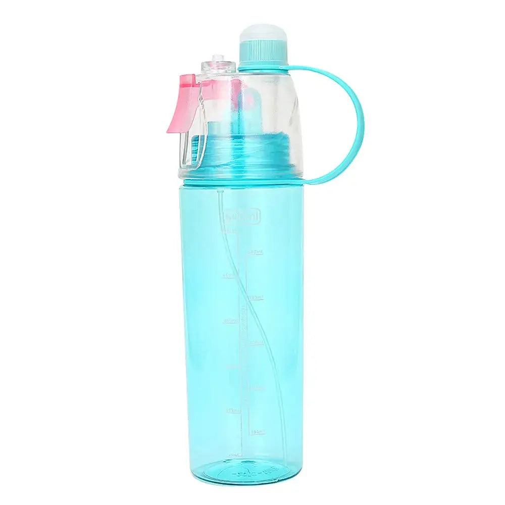 600Ml Large Capacity Creative Plastic Spray Sports Water Cup for Fall Prevention Portable Space Cup for Cooling Water Supplement - SlimmingHut
