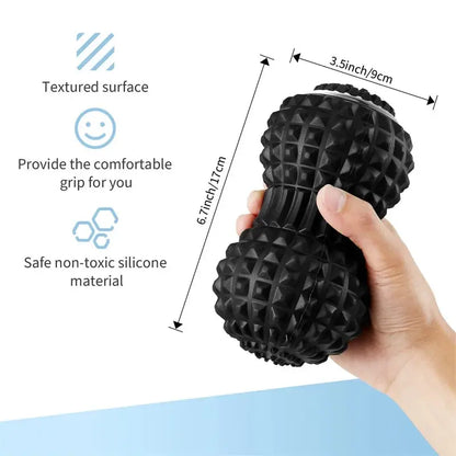 Electric Massage Peanut Ball 4-Speed Vibrating USB Rechargeable Sport Yoga Foam Roller Muscle Relaxation Small Fitness Equipment - SlimmingHut