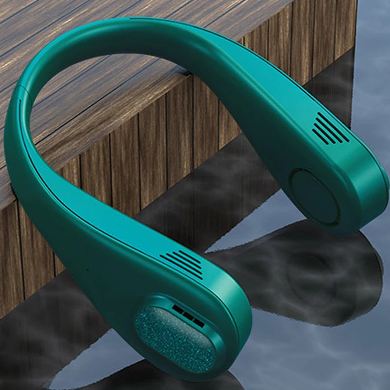 Lazy Hanging Neck Fan Mini Brands Adjustable Size Mute Outdoor Sports Gadgets USB Small Neck Fan No Suck Hair SlimmingHut