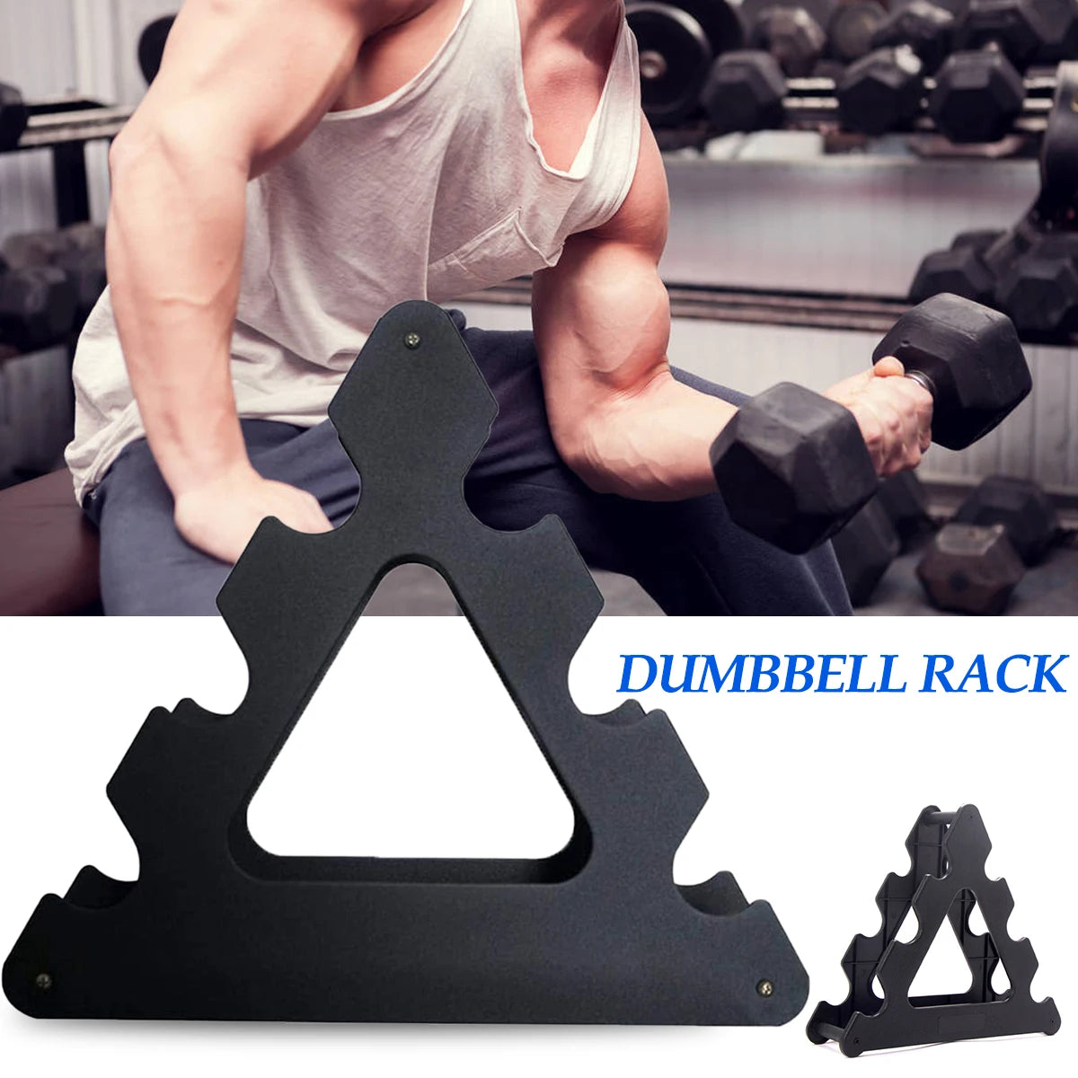 Stable Durable Dumbbell Rack PVC Holder for Small Dumbbell Storage Bracket Home Fitness Gym Equipment Accessories SlimmingHut