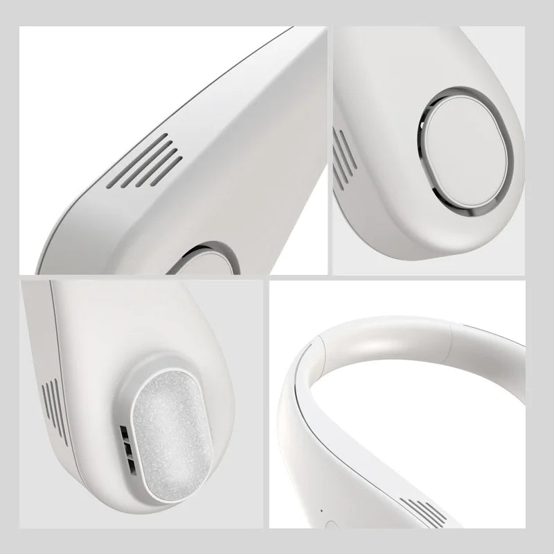 Lazy Hanging Neck Fan Mini Brands Adjustable Size Mute Outdoor Sports Gadgets USB Small Neck Fan No Suck Hair SlimmingHut