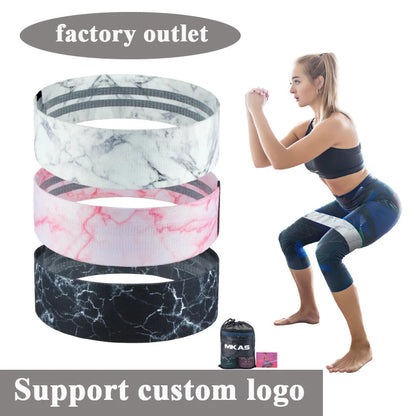 Resistance Bands Set Fitness Exercise Elastic Booty Bands Logo Training Workout Sport Yoga Strength Gym Equipment SlimmingHut