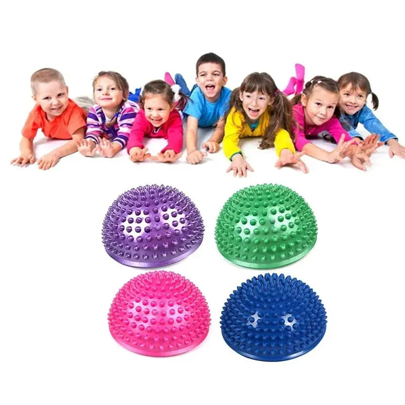 Inflatable Massage Balls PVC Half Sphere Fitball Women Children Yoga Trainer Balancing Ball Gym Health Sports Pilates Fitness SlimmingHut