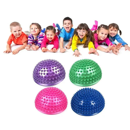 Inflatable Massage Balls PVC Half Sphere Fitball Women Children Yoga Trainer Balancing Ball Gym Health Sports Pilates Fitness SlimmingHut