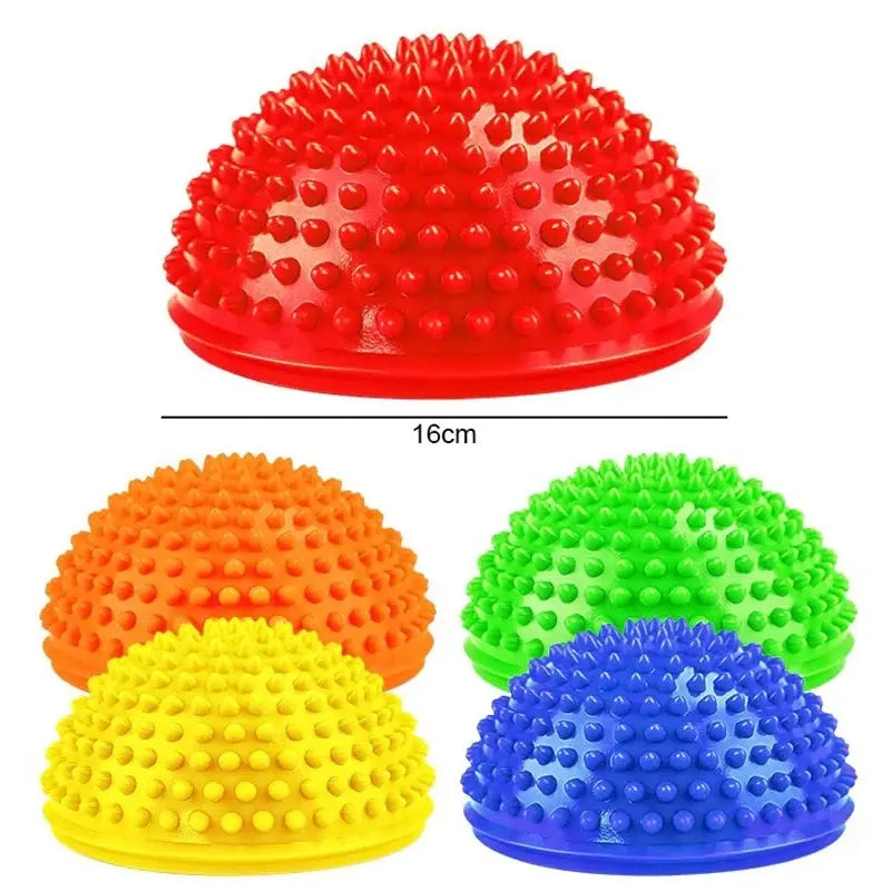 Inflatable Massage Balls PVC Half Sphere Fitball Women Children Yoga Trainer Balancing Ball Gym Health Sports Pilates Fitness SlimmingHut