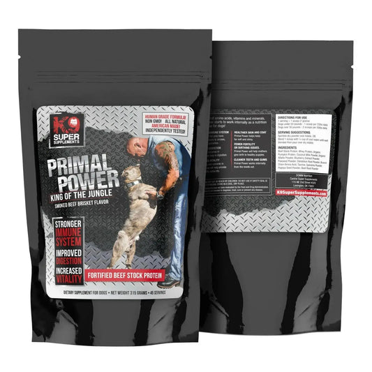 K9 Super Pet Nutrition Primal Power Muscle Growth Vitality, Ultimate Canine Supplement for Dog Sports Working Puppy Adult Senior - SlimmingHut