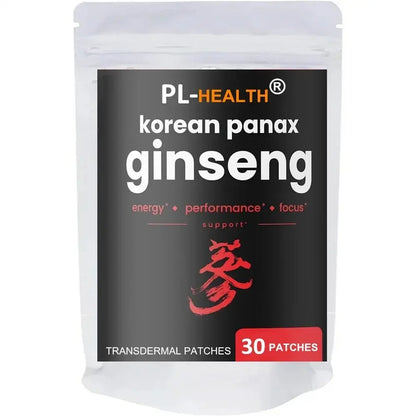 Korean Korean Red Ginseng Root Transdermal Patches for Energy, Focus, Performance, Vitality & Immune 30 Patches - SlimmingHut