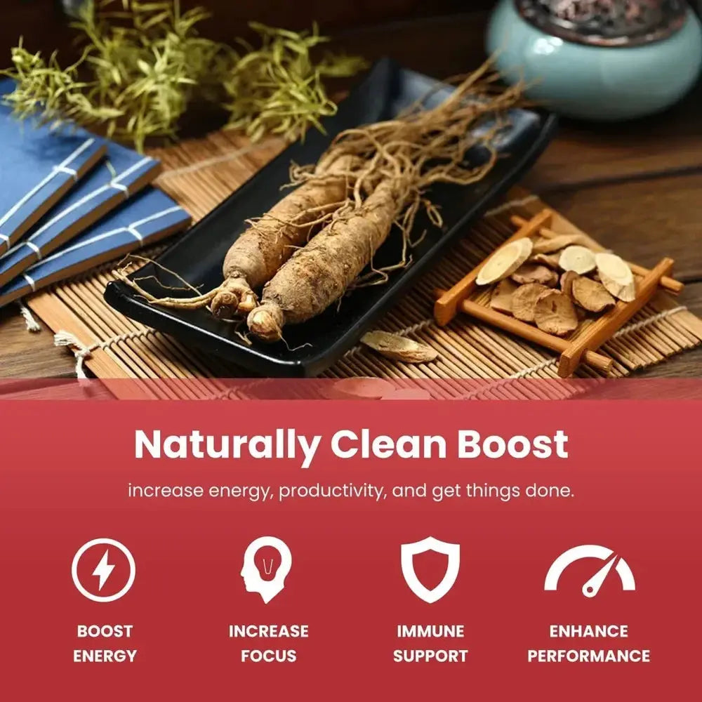 Korean Korean Red Ginseng Root Transdermal Patches for Energy, Focus, Performance, Vitality & Immune 30 Patches SlimmingHut