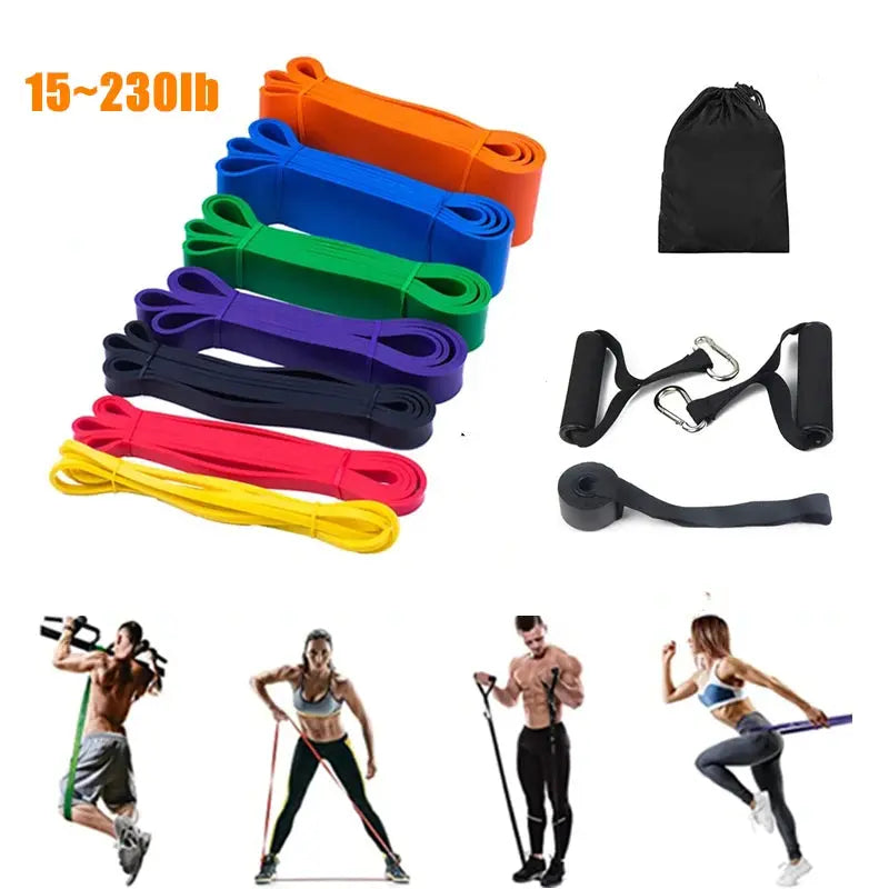 Latex Stretch Resistance Band Expander Elastic Bands For Sport Pull Up Assistance Band Home Workout Pilates Gym Equipment SlimmingHut