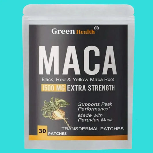 Organic Maca Root Transdermal Patches With Black + Red + Yellow Peruvian Maca Root Extract For Men And Women 30 Patches SlimmingHut