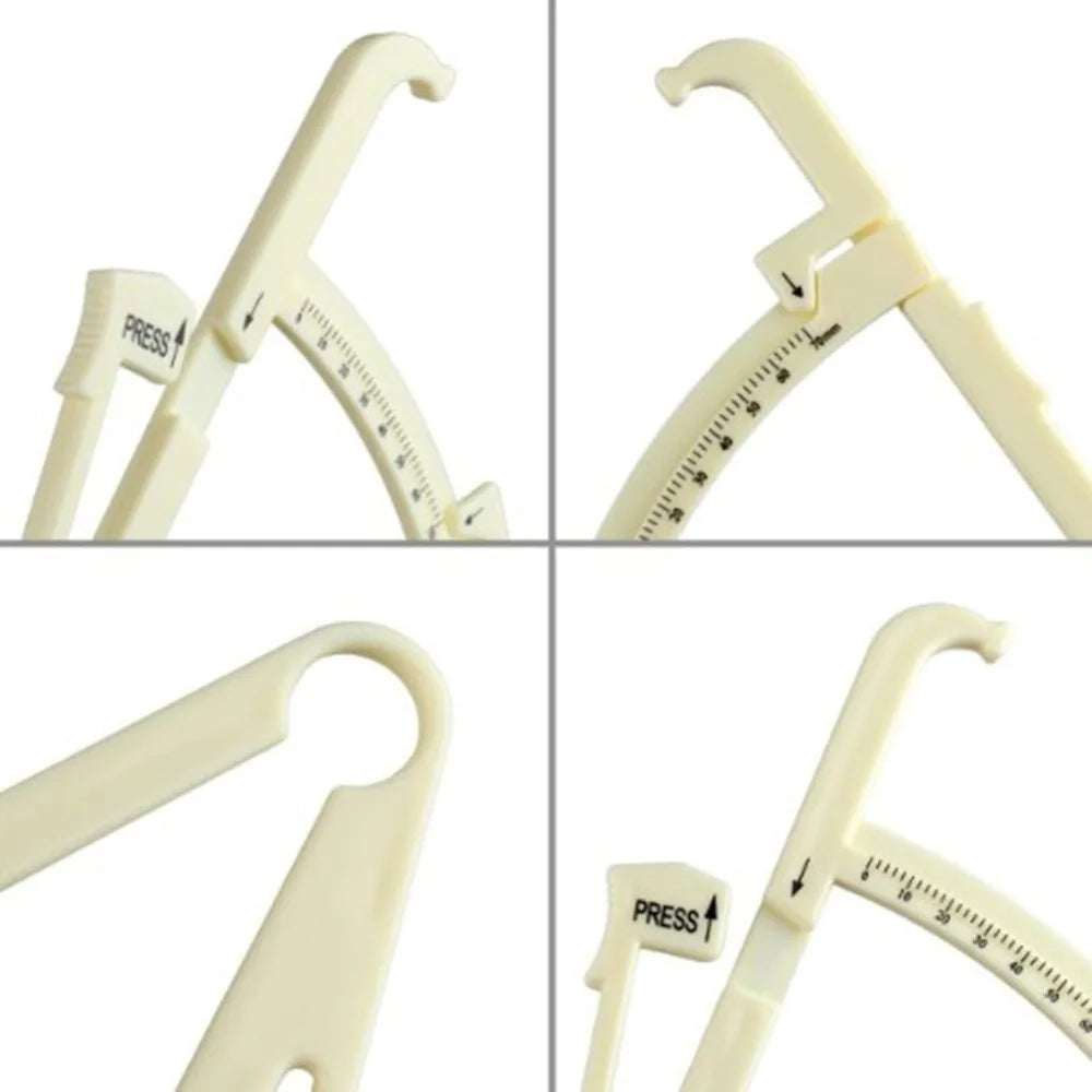 1Pcs Crossfit Body Fat Loss Tester Calculator Fitness Caliper Clip Measurement Slim Skin Fold Body Fat Chart Gym Equipment SlimmingHut