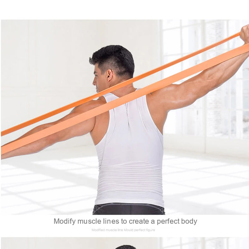 Resistance Bands 208cm Long Elastic Fitness Rubber Bands Resist Band For Home Gym Workout Expander Strength Trainning Equipment SlimmingHut