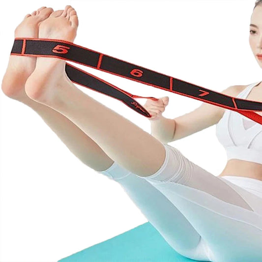 Yoga Stretch Resistance Bands Adult High Elasticity Multi-Segment Belt Yoga Assisted Stretching Belt Yoga Fitness Products SlimmingHut