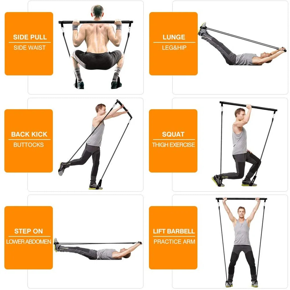 Fitness Booty Resistance Elastic Band Workout for Training Home Exercise Sport Gym Dumbbell Harness Set Expander Equipment SlimmingHut