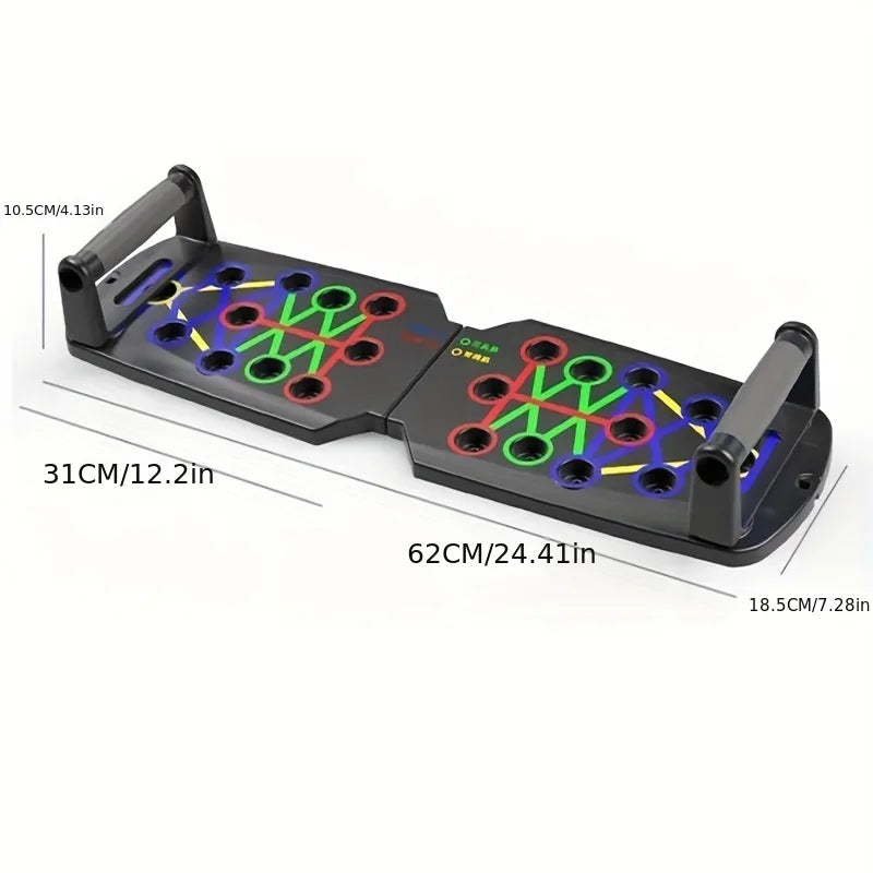 Portable Multifunctional Push-up Board Set With Handles Foldable Fitness Equipment For Chest Abdomen Arms And Back Training SlimmingHut
