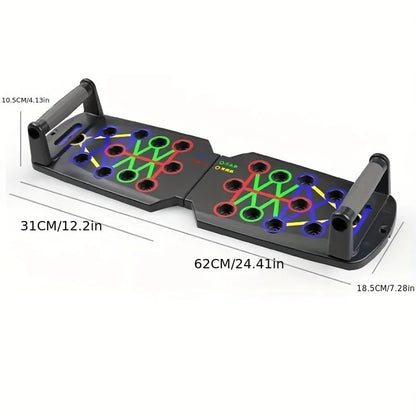 Portable Multifunctional Push-up Board Set With Handles Foldable Fitness Equipment For Chest Abdomen Arms And Back Training SlimmingHut