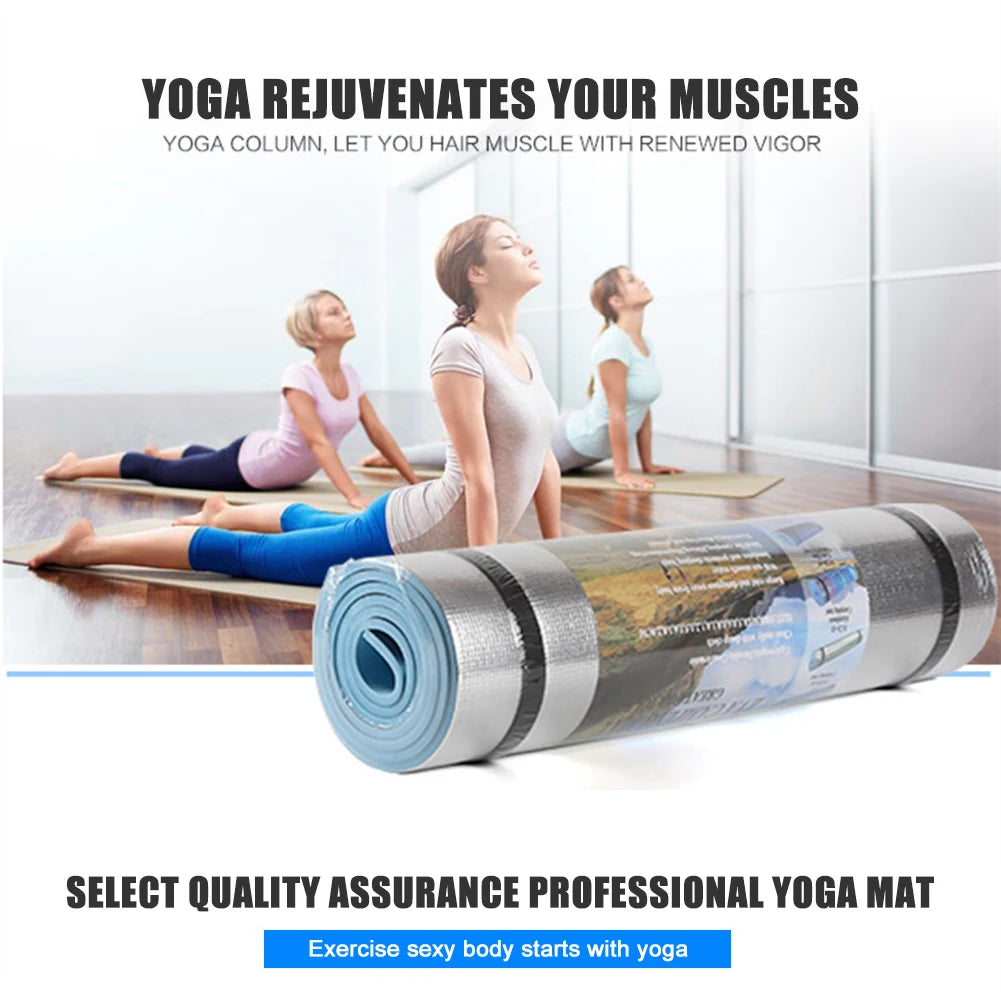 6mm Thick EVA Yoga Mat Moisture-proof Outdoor Camping Picnic Mat 71x20 inch Multifunctional Exercise Gym Fitness Workout Mat SlimmingHut