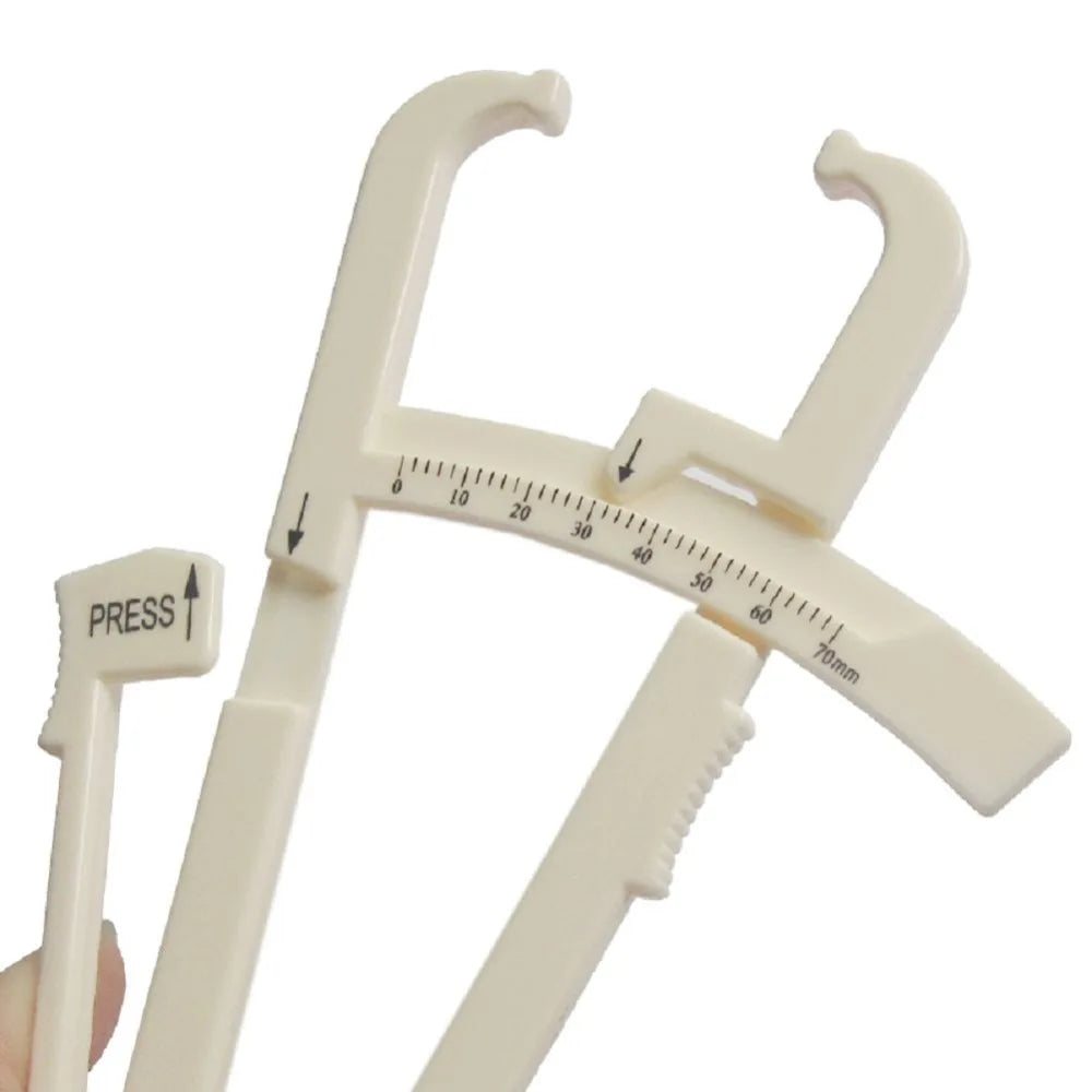 1Pcs Crossfit Body Fat Loss Tester Calculator Fitness Caliper Clip Measurement Slim Skin Fold Body Fat Chart Gym Equipment SlimmingHut