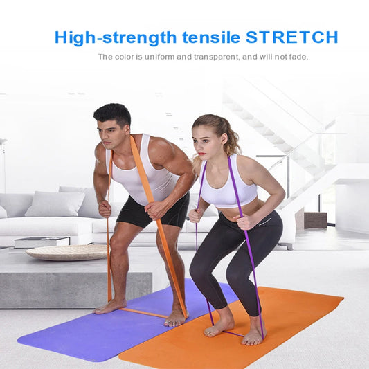 Resistance Bands 208cm Long Elastic Fitness Rubber Bands Resist Band For Home Gym Workout Expander Strength Trainning Equipment SlimmingHut
