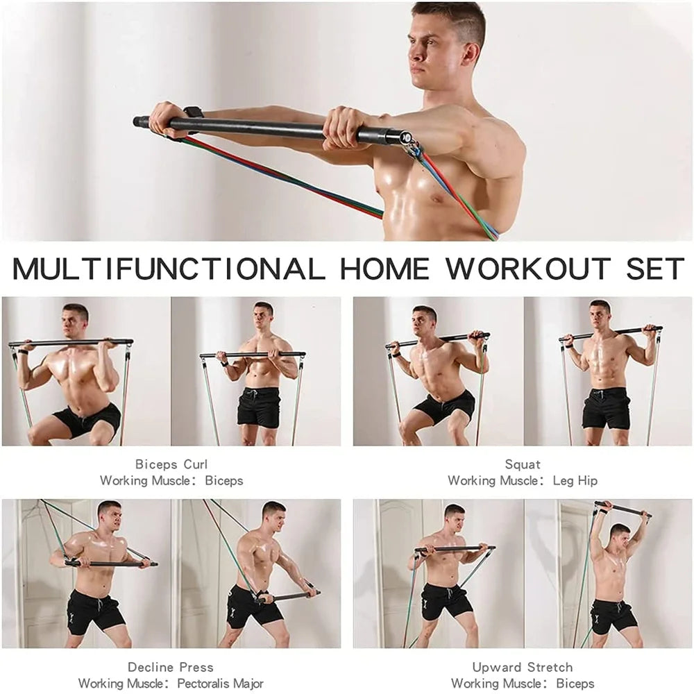 Fitness Booty Resistance Elastic Band Workout for Training Home Exercise Sport Gym Dumbbell Harness Set Expander Equipment SlimmingHut