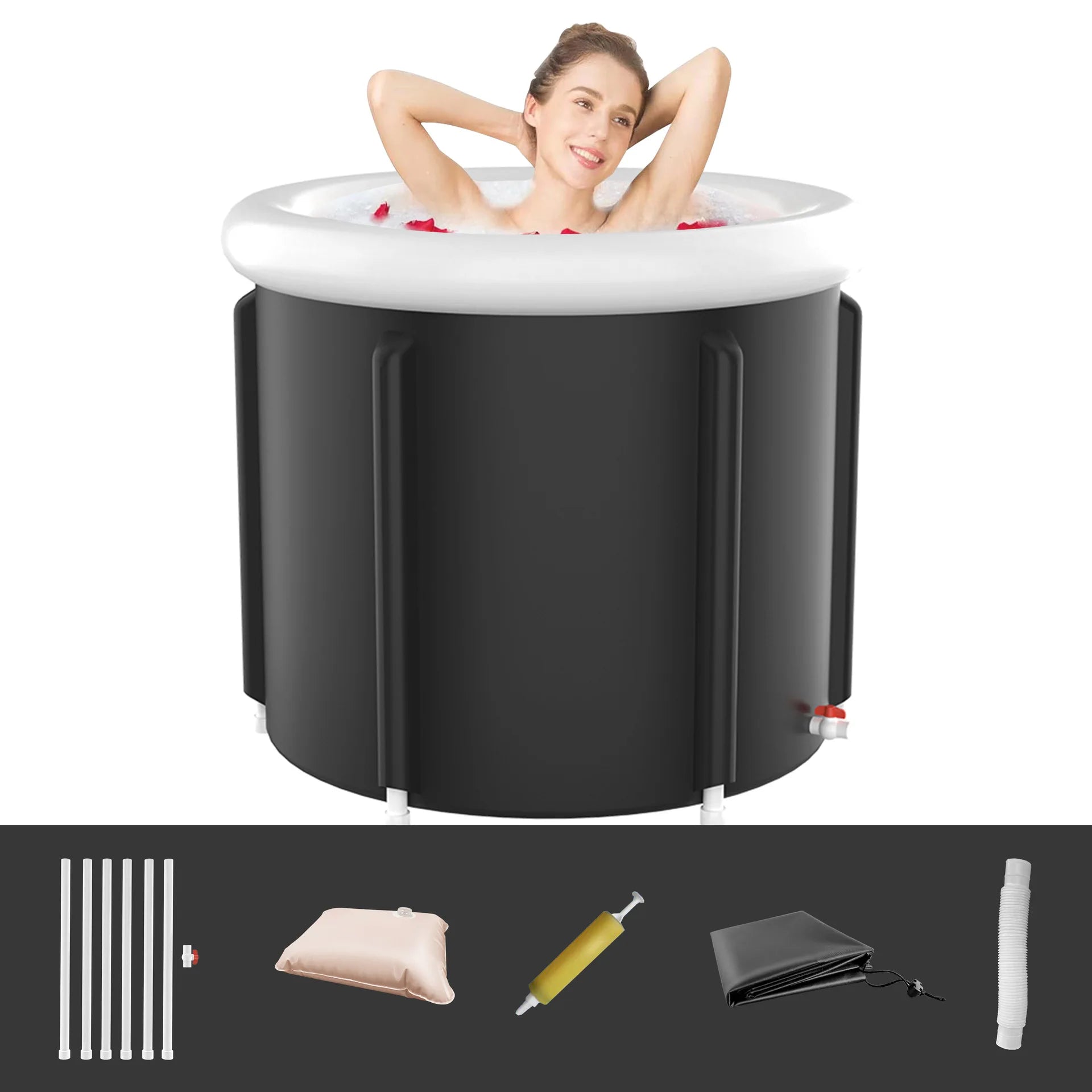 Polar Recovery Bath For Cold Water Soothing Training Portable Ice Bath Cold Water Bath For Athletes Adult Spa For Ice Bath Soak SlimmingHut