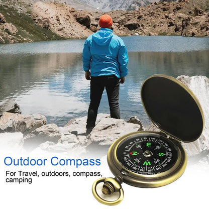 Waterproof High Precision Compass Outdoor Gadget Sports Hiking Mountaineering Professional Military Army Metal Sight SlimmingHut