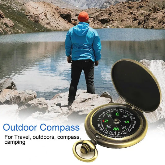 Waterproof High Precision Compass Outdoor Gadget Sports Hiking Mountaineering Professional Military Army Metal Sight SlimmingHut