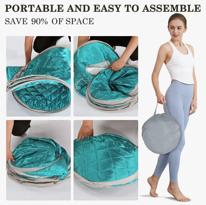 Steam Sauna Set Foldable One Person SPA Tent with 4L Larger Steamer,Remote Control, Weight Loss&Detox Паровая сауна SlimmingHut