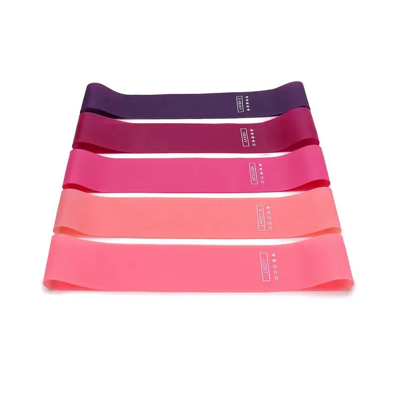 5Pcs/Set Yoga Resistance Rubber Bands Bodybuilding Elastic Bands Pilates Exercise Workout Bands Expander Belt Fitness Equipment SlimmingHut