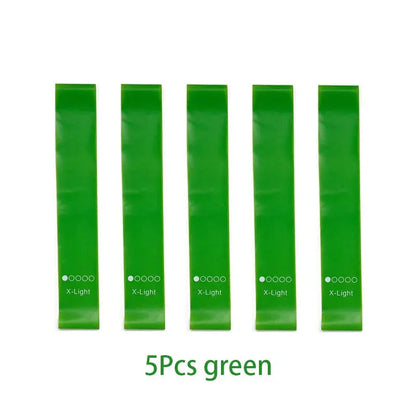 5Pcs/Set Yoga Resistance Rubber Bands Bodybuilding Elastic Bands Pilates Exercise Workout Bands Expander Belt Fitness Equipment - SlimmingHut