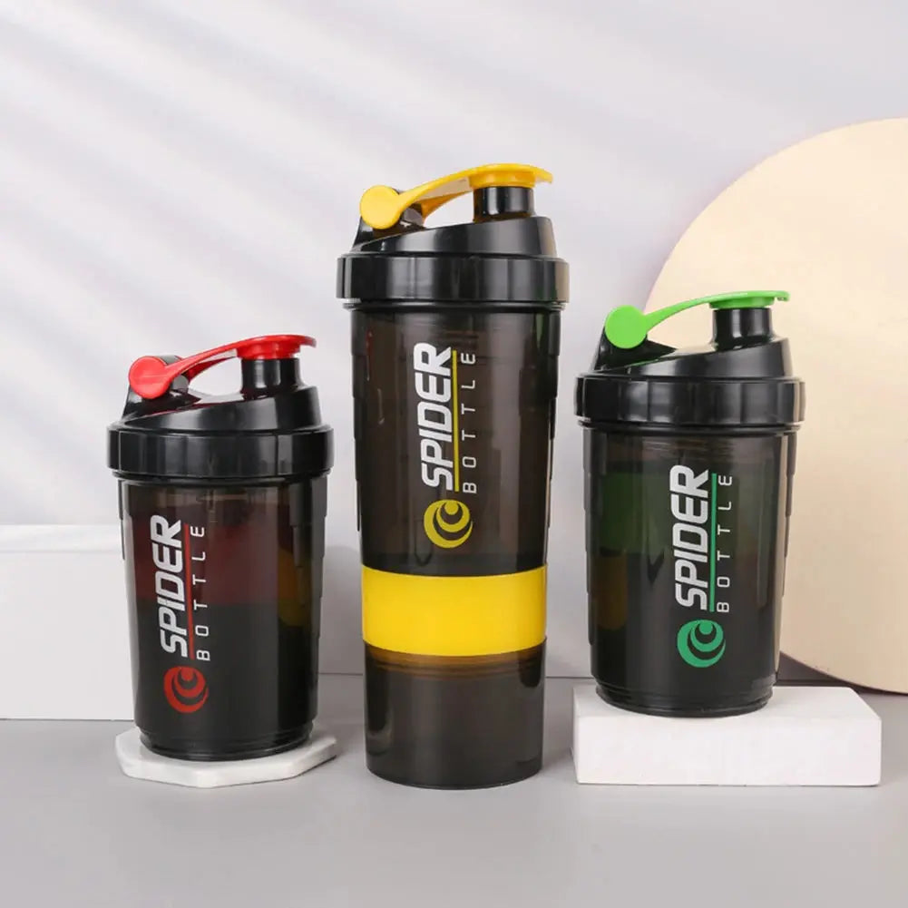 Shaker Bottle, Leak-proof Workout Shake Cup With Mixer For Smooth Mixing, Gym Sports Shaker Water Bottle With Pill & Supplement SlimmingHut