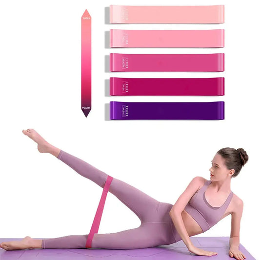 WOSWEIR Elastic Resistance Bands Yoga Training Gym Fitness Gum Pull Up Assist Rubber Band Crossfit Exercise Workout Equipment - SlimmingHut