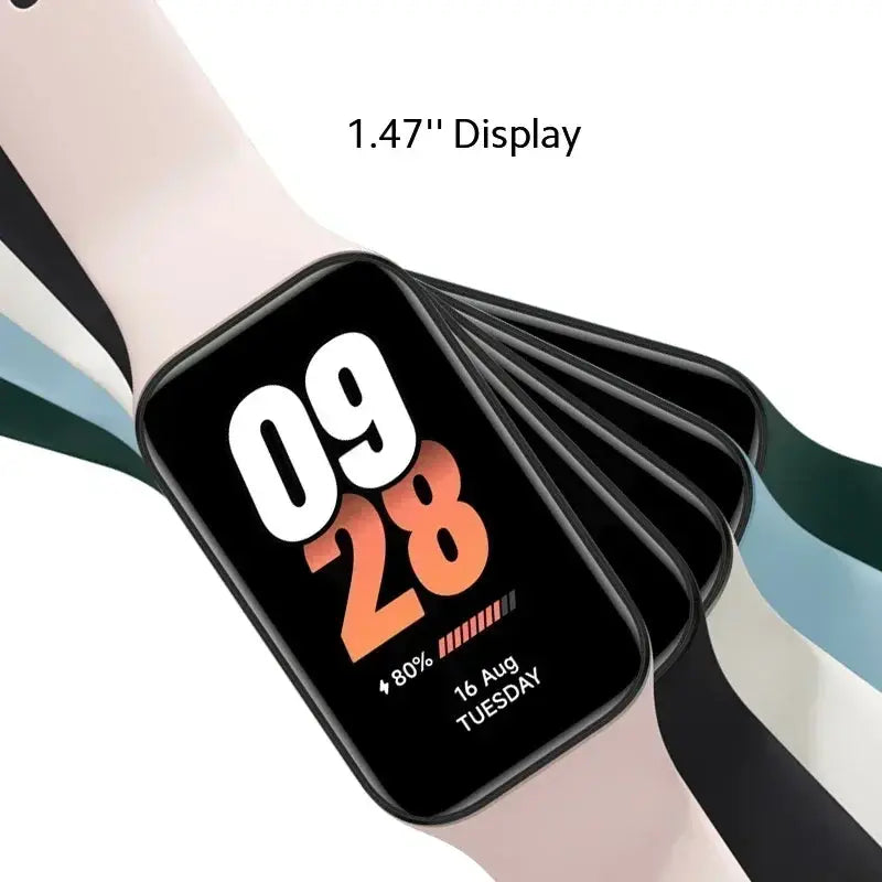 [World Premiere]New Xiaomi Mi Band 8 Active Global Version 1.47" Display 50+ Fitness Modes Heart Rate SpO2 Monitoring Smart band - SlimmingHut