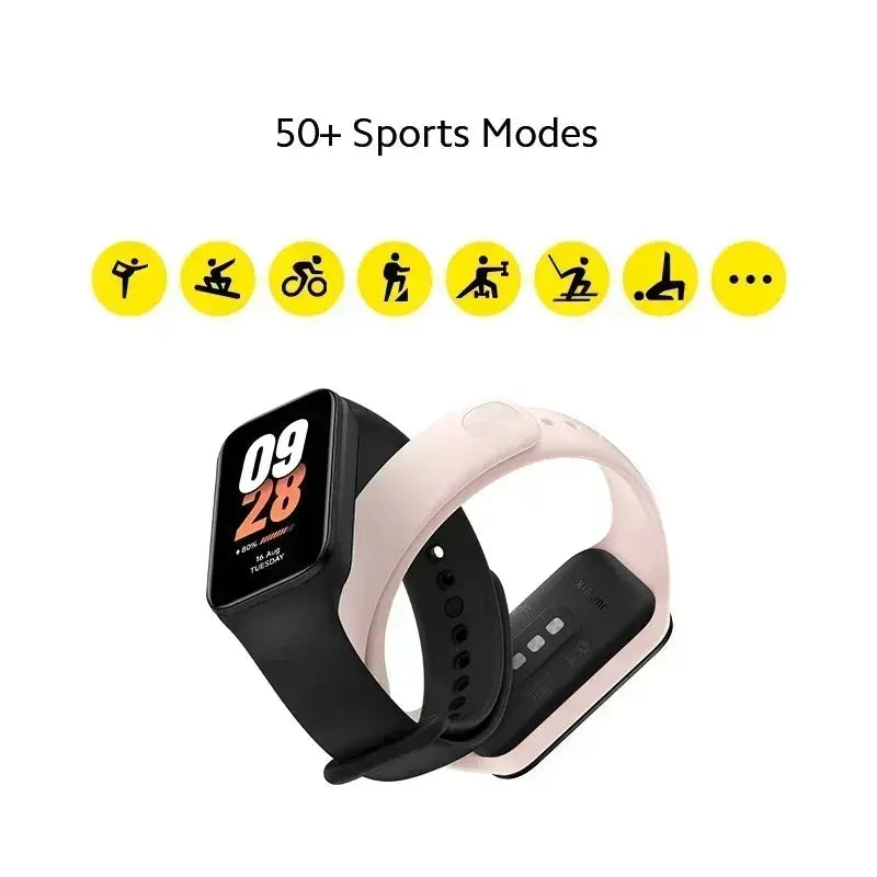 [World Premiere]New Xiaomi Mi Band 8 Active Global Version 1.47" Display 50+ Fitness Modes Heart Rate SpO2 Monitoring Smart band - SlimmingHut